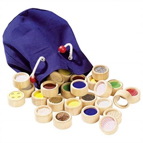 surface sensing memory game in cotton bag