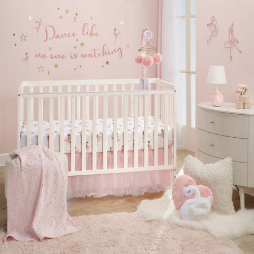 Ballerina Baby 3-Piece Infant Nursery Baby Crib Bedding Set - Pink – Lambs & Ivy