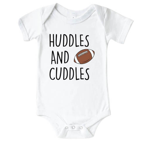 Huddles & Cuddles Graphic Bodysuit | White 6-12 months