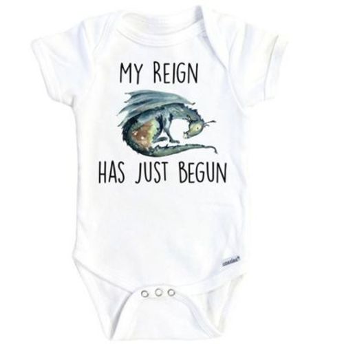 Dragon Green Onesie® Baby Boy Girl Clothes Infant Bodysuit Funny Cute Newborn Gs1 White 3-6m Onesie®