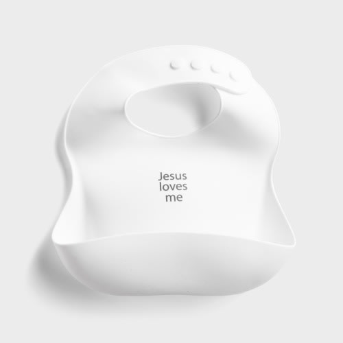 Jesus Loves Me - Silicone Bib
