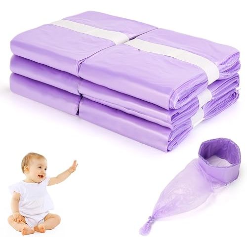 Diaper Pail Refill Bags, 6 Pack Compatible with Dekor CLASSIC Regular Size Pail, Korbell, Janibell Akord 280 Slim Model Diaper System, Holds up to 3000 Diapers