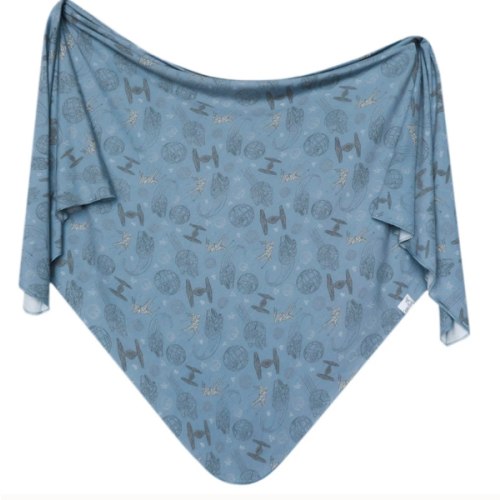 Knit Swaddle Blanket - Starships