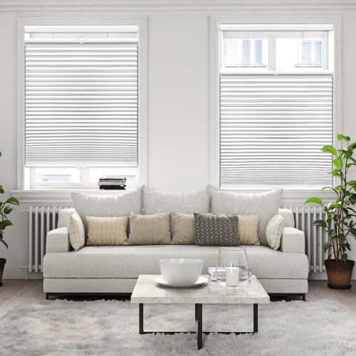 Regal Living Top Down Bottom Up Blackout Cordless Cellular Shade, White - 34" W x 48" L
