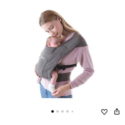 Ergobaby Babytrage für Neugeborene ab Geburt Extra Weich, Embrace Bauchtrage Baby-Tragetasche Ergonomisch, Heather Grey : Amazon.de: Baby