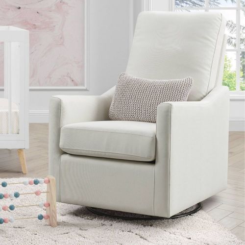 Delta Children Adley Nursery Glider Swivel Chair - Cream