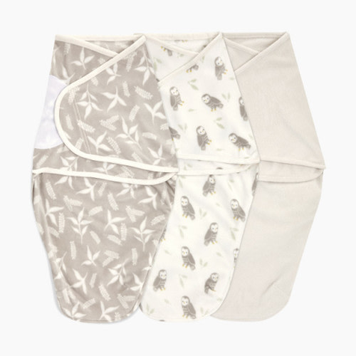Aden + Anais Essentials Wrap Swaddles Minky (3 Pack) - Rockland Marsh, 0-3 Months
