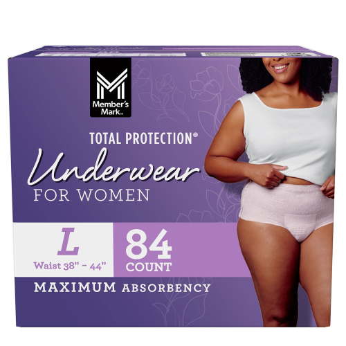 Member's Mark Total Protection Incontinence Underwear for Women, Choose Size - Samsclub.com
