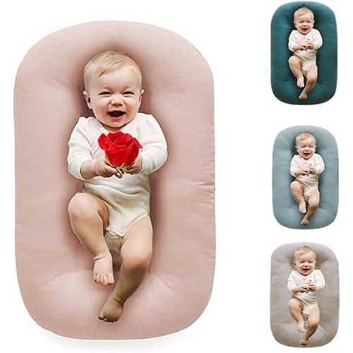 Baby Lounger, 2025 Lounger Pillow for 0-24 Months (Beige)