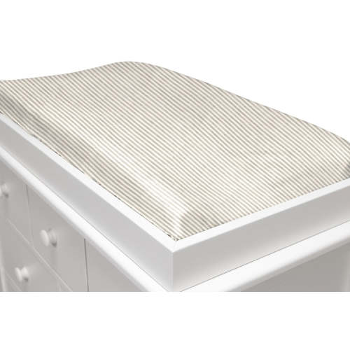 Ecru Stripe Linen Changing Pad Cover – New Arrivals Inc
