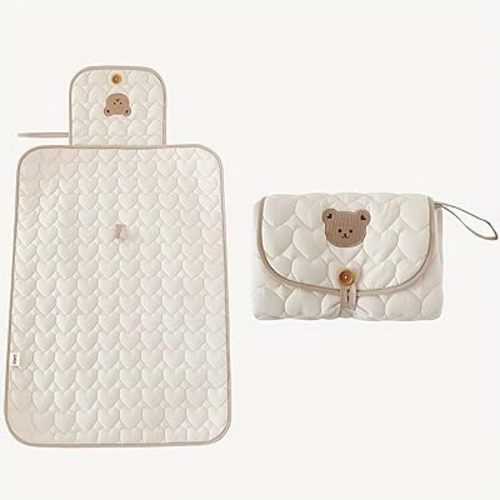 Amazon.com : Portable Diaper Changing Pad - Soft and Easy to Clean Diaper Changing Mat for Babies - The Perfect Lightweight and Foldable Pad for Traveling-Little Bear : Baby