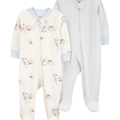 Baby 2-Pack 2-Way Zip Sleepers