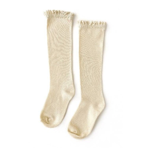 Vanilla Cream Lace Top Knee Highs – The Happy Days Co