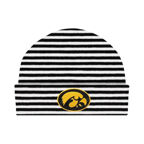 Creative Knitwear College Baby Striped Knit Cap - Team Logo, Multiple Colors for Baby Boys & Girls, (0-3 Months)