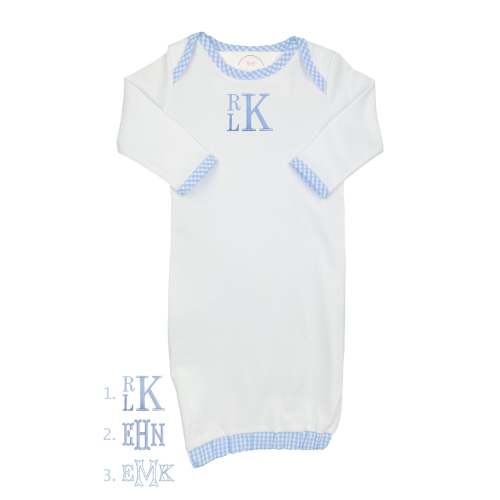 Custom Monogram Gown