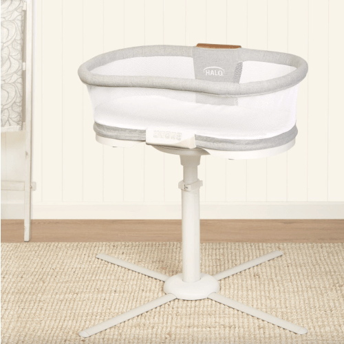HALO - BassiNest Luxe Vibrating Bassinet, Bedside Sleeper - white