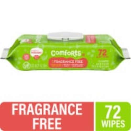 Comforts™ Fragrance Free Baby Wipes, 72 count