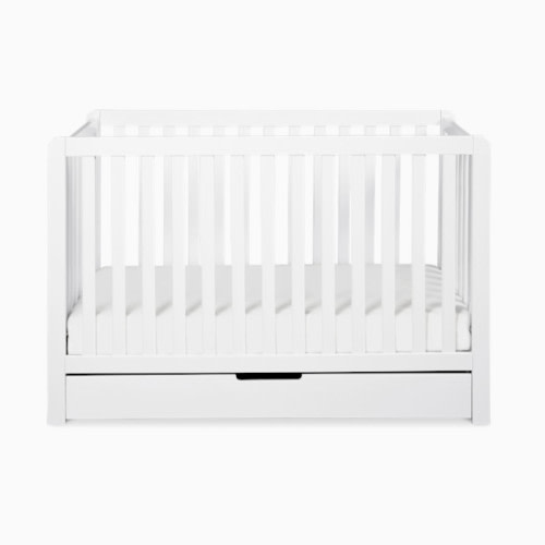 Colby 4-in-1 Convertible Crib with Trundle Drawer - White