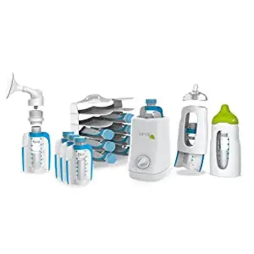 Kiinde Twist Universal Direct-Pump Feeding System and Warmer Gift Set for Breastmilk Collection, Freezing, Heating and Feeding, Free Foodi Starter Kit Included, New Mom Gift - Feeding Gift Set