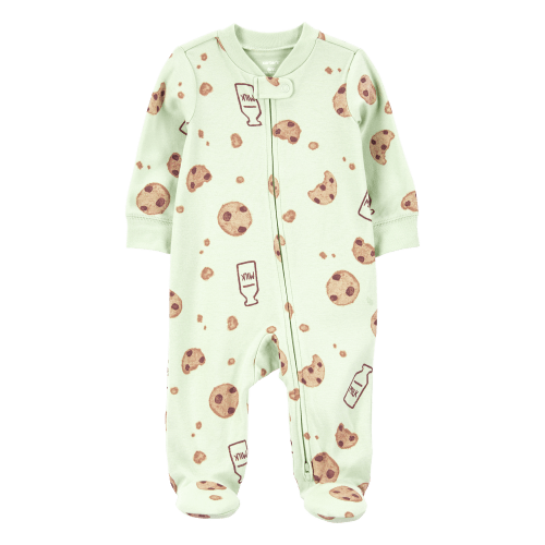 Baby Milk & Cookies 2-Way Zip Cotton Sleep & Play Pajamas - Carter's | Carter's