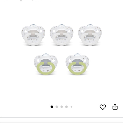 NUK Orthodontic Pacifiers, 6-18 Months, 5 Pack, Timeless Collection, Amazon Exclusive