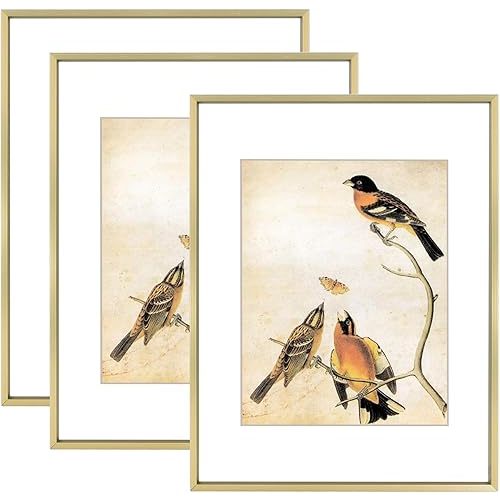 11x14 Picture Frame Set of 3- Brass
