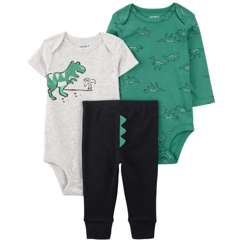 3-Piece Dinosaur Bodysuit Pant Set - Carter's | Carter's