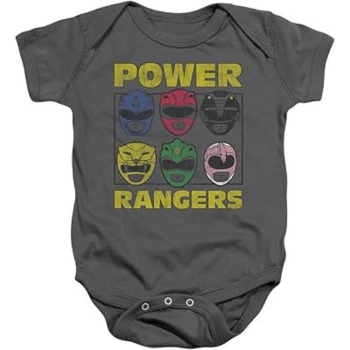 Infant: Power Rangers - Ranger Heads Infant Onesie Size 12 Mos