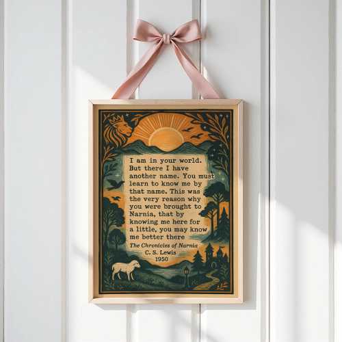 C.S. Lewis Narnia Quote Print – Digital Download