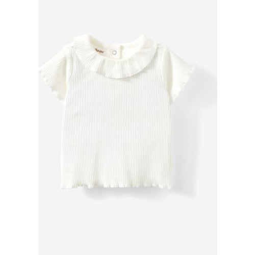Mia Short Sleeve Rib Top, 0-3M