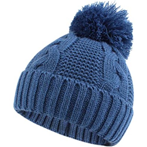 JANGANNSA Winter Knit Baby Hat Twist Warm Beanie for Boys Girls Infant Toddler Baby Beanie with Pompom