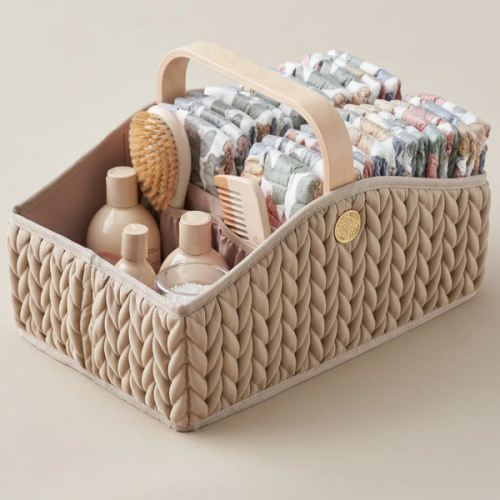 HAPP Brand Diaper Caddy - Beige