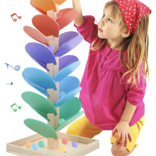 Amazon.com: Wooden Marble Run Music Tree Montessori Toys for Kids 3+ Years Old Marble Ball Run Learning Game Wood Color Sorting Toys for 4-8 Boys and Girls Birthday : Toys & Games