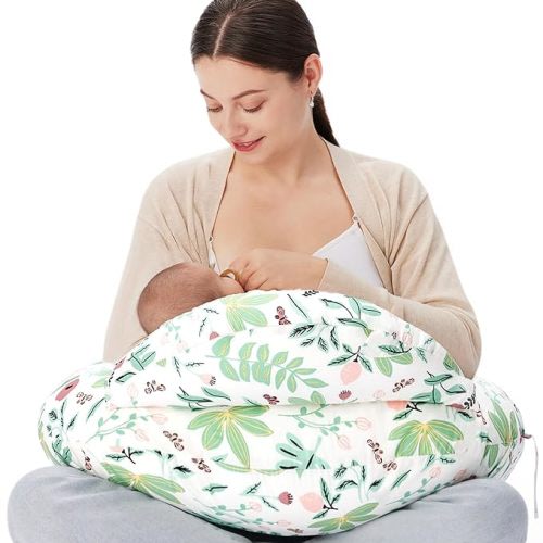 Momcozy Original Nursing Pillow and Positioner - Green Forest