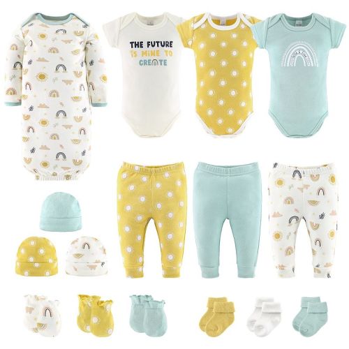 The Peanutshell Sunny Side Up 16-piece Layette Gift Set