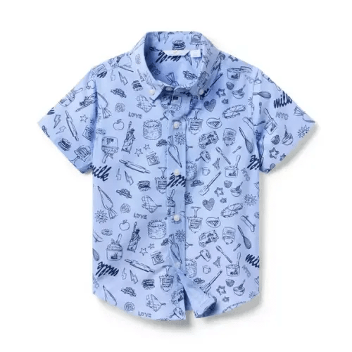 Boy Ocean Air Treats Milk Bar x Janie and Jack Slice Of Style Shirt by Janie and Jack