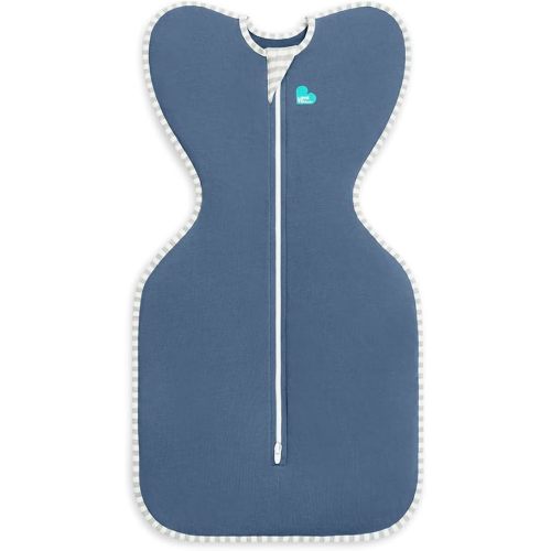 Love to Dream Swaddle UP, Baby Sleep Sack, Self-Soothing Swaddles for Newborns, Improves Sleep, Snug Fit Helps Calm Startle Reflex, New Born Essentials for Baby, 8-13lb, Denim