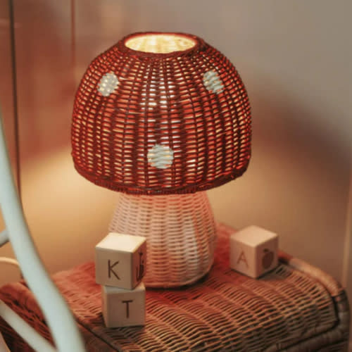 Toadstool Lamp - Red – Olli Ella USA