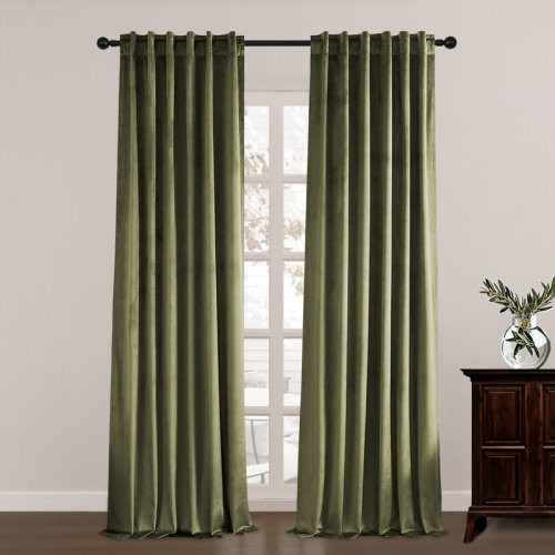 Mercer41 Ike Solid 70%-85% Blackout Rod Pocket Back Curtain Panels & Reviews | Wayfair