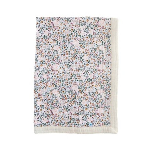 Little Unicorn Cotton Muslin Baby Receiving Quilt, Color: Pressed Petals