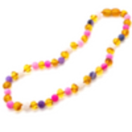 Baltic Amber Teething Necklace Fluorite Focus Clarity Necklace