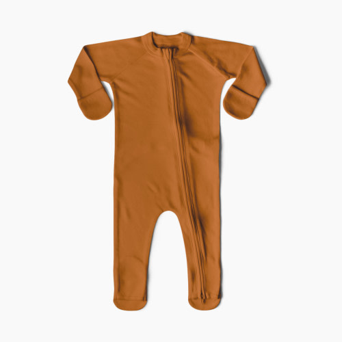 Goumi Kids Canyon Collection Organic Cotton Footie - Adobe, 0-3 Months