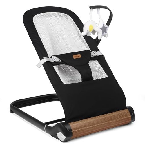 Baby Bouncer Chair - Comfortable Support for Your Little One's Blissful Moments (Net, Black)