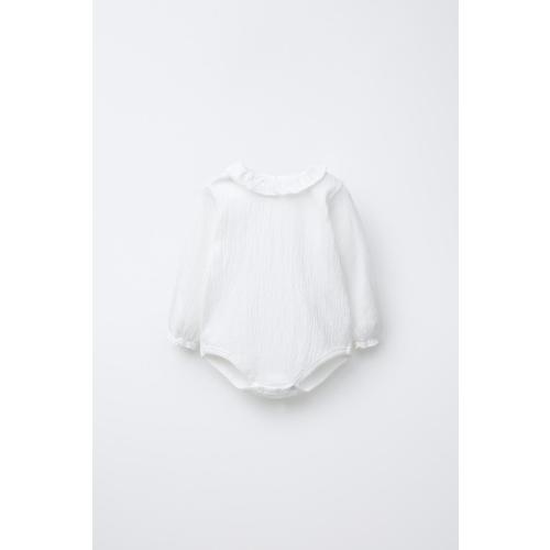 TEXTURED BODYSUIT - Oyster-white | ZARA United States