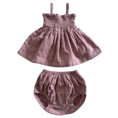 Lavender / Organic Smocked Set
