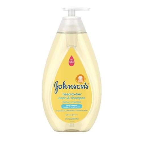 Johnson's Baby Gentle Tear-Free Wash & Shampoo for Newborn, 27.1 fl. oz (Pack of 1) - 27.1 Fl Oz (Pack of 1)