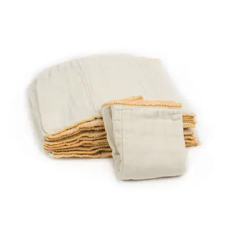 Cloth-eez Prefold Diapers - Organic Natural Unbleached