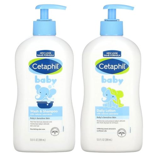 Cetaphil Baby Wash & Shampoo Plus Body Lotion