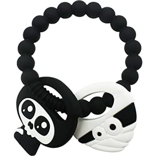 Black Goth Baby Teething Toys, Gothic Baby Teeher, Silicone Grim Reaper Chew Toy for Teething Babies