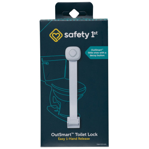 Safety 1ˢᵗ OutSmart Toilet Lock, White, Toddler